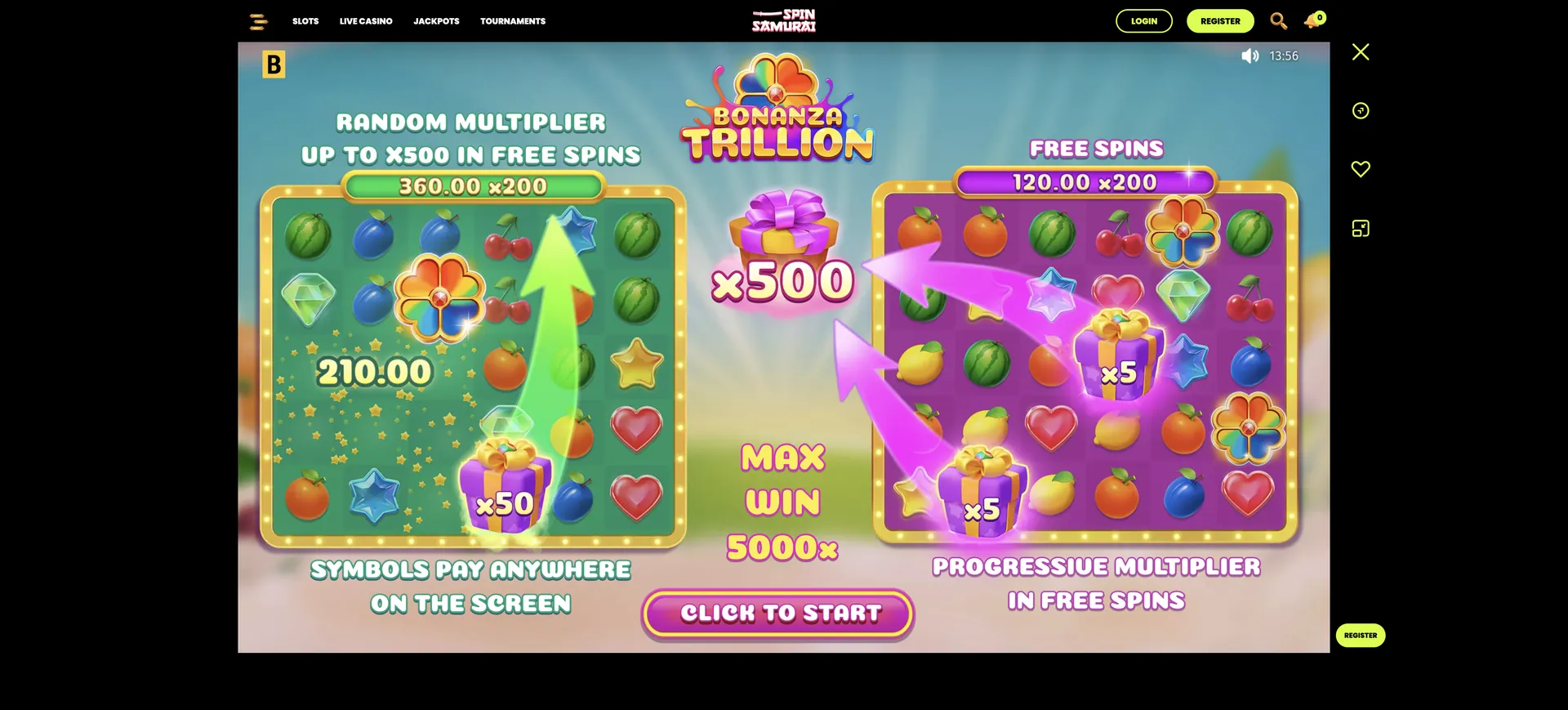 Spinsamurai: Bonanza Trillion Bgmng