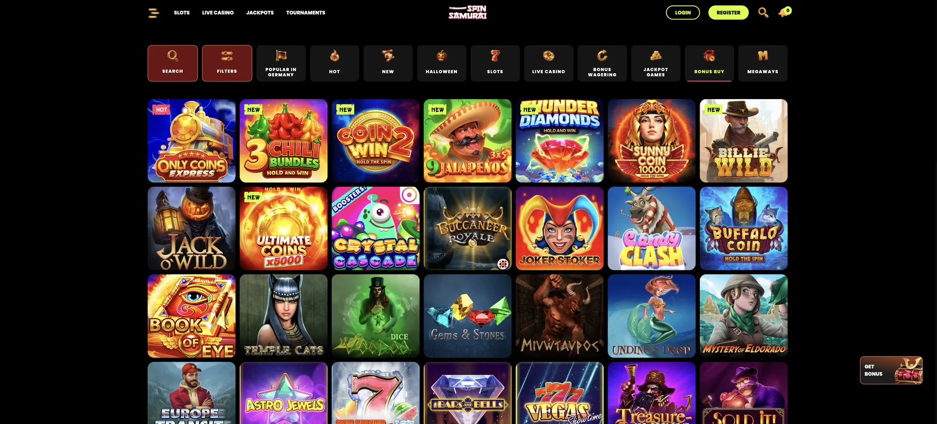 Spinsamurai Casino Bonus