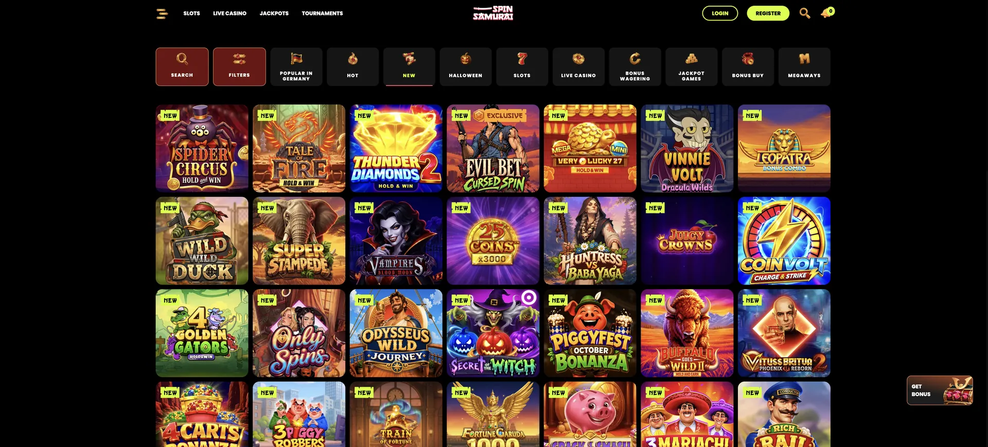 Spinsamurai Casino Login: New
