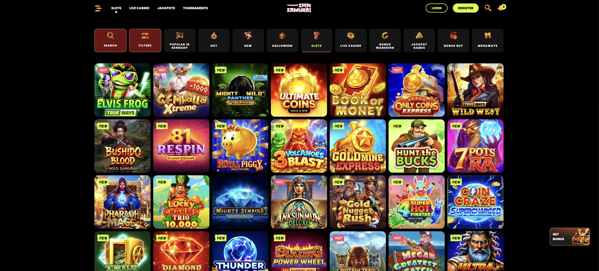 Slots Spinsamurai No Deposit Bonus: Slots